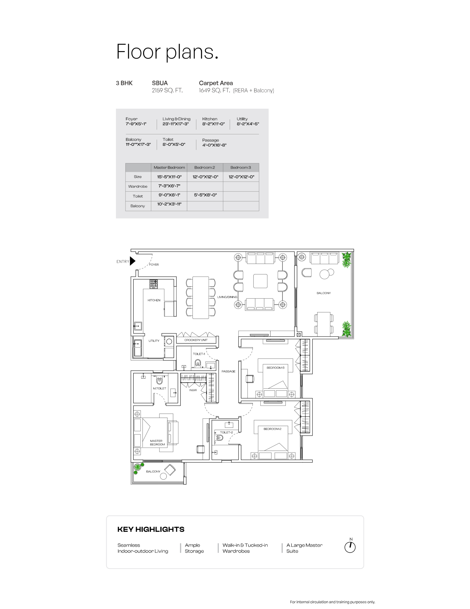 assetz kyoto 3 bhk type 1 floor plan