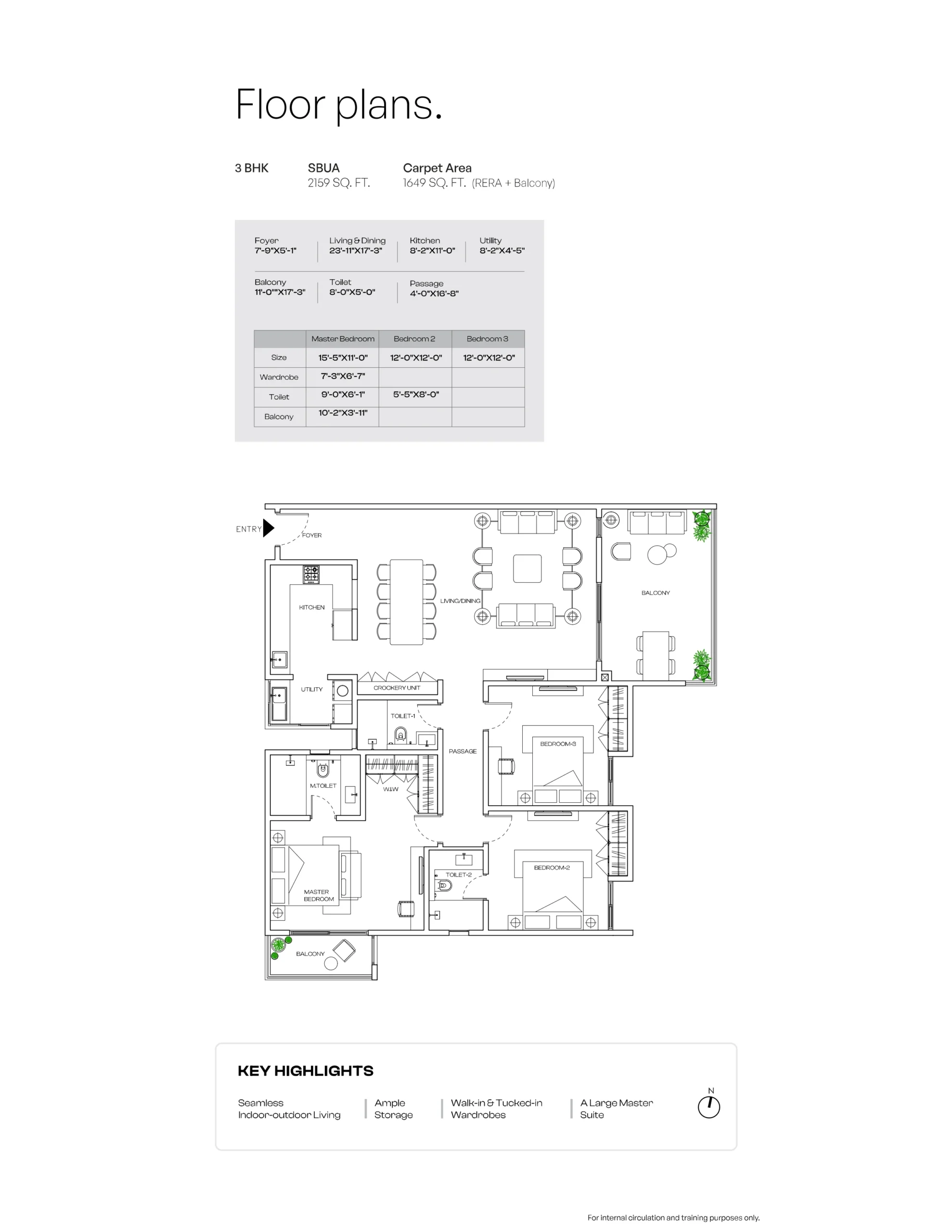 assetz zen & sato 3 bhk type 1 floor plan