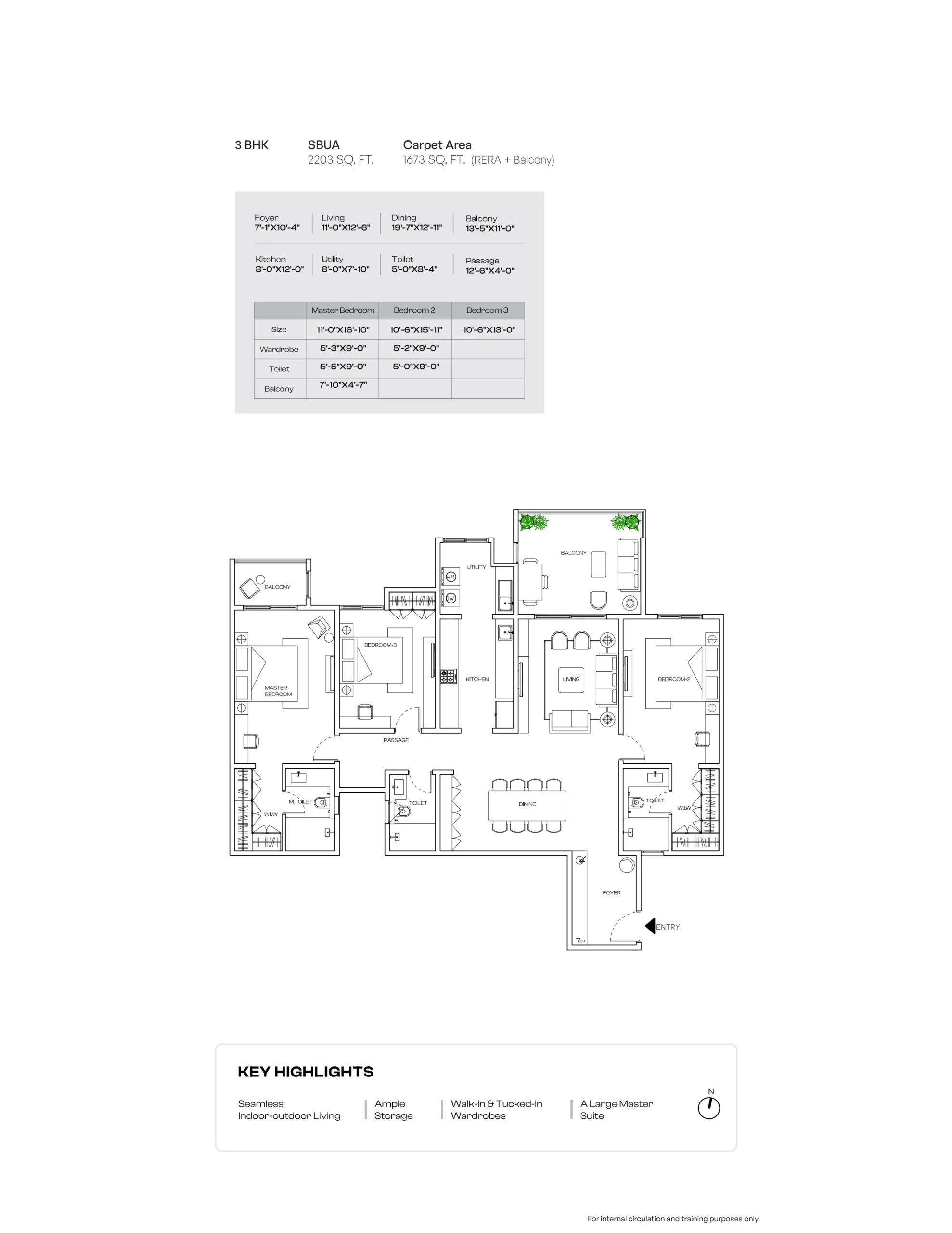 assetz zen & sato 3 bhk type 2 floor plan