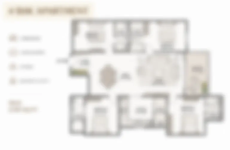 assetz kalkere 4 bhk apartment floor plan